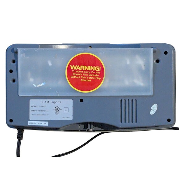 Executive Machines 6-sheet Crosscut Paper Shredder EPS-611X Parts Or Repair - Picture 5 of 7